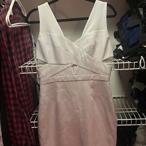 BCBGMaxAzria Strapless White Dress